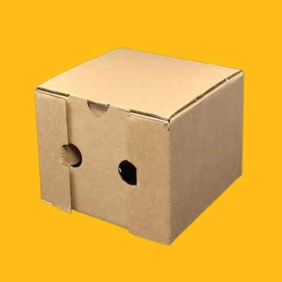 Scatolificio Martinelli Srl: Scatola Porta Panino 15x15 Avana h. 12 cm Scatolificio Martinelli Srl: Contenitori Porta Panini 15x15 Avana h. 12 cm